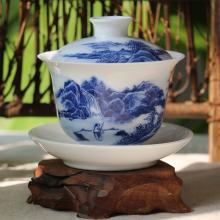 1頭手繪山(shān)水蓋(gai)碗