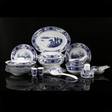 62頭開光山(shān)水中(zhong)餐具(ju)