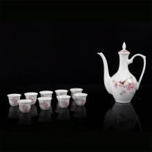 11頭水點桃花(huā)酒具(ju)