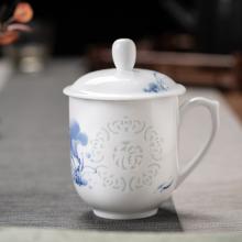1頭荷花(huā)福字玲珑單(dan)杯