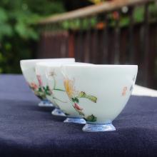 4頭手繪琺琅彩春夏秋冬...