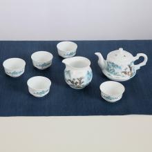 8頭清(qing)新(xin)茶具(ju)（青山(shān)綠水...