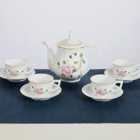 9頭蓮花(huā)茶具(ju)（手繪茶香）