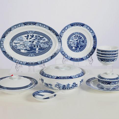 48頭古(gu)典園林蓮花(huā)中(zhong)餐具(ju)