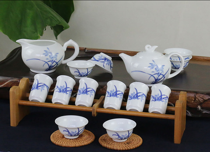 多(duo)頭工(gong)夫茶具(ju)（帶竹質(zhi)茶海）