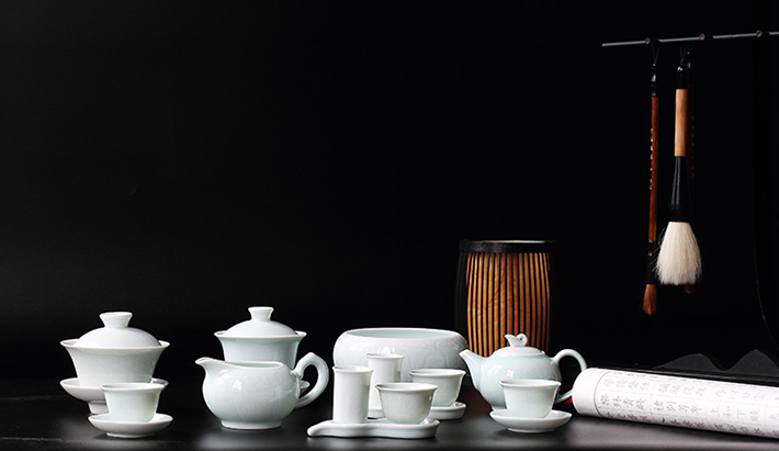 28頭手工(gong)雕刻茶具(ju)