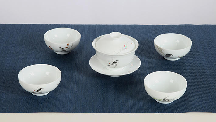 5頭清(qing)新(xin)茶具(ju)（小(xiǎo)鳥依人(ren)）