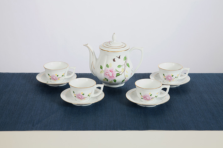9頭蓮花(huā)茶具(ju)（手繪茶香）