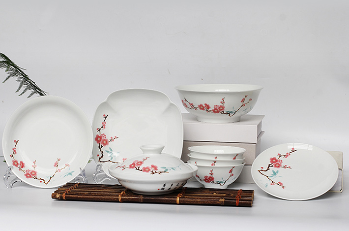 20頭中(zhong)餐具(ju)-翠竹紅(hong)梅
