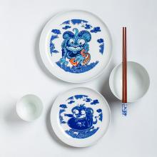 4頭饕餮盛(sheng)宴餐具(ju)