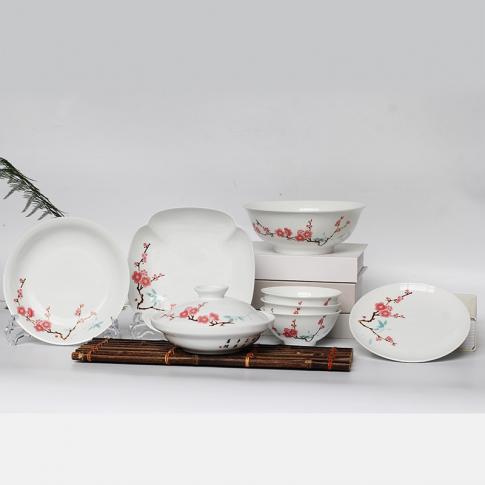 20頭中(zhong)餐具(ju)-翠竹紅(hong)梅