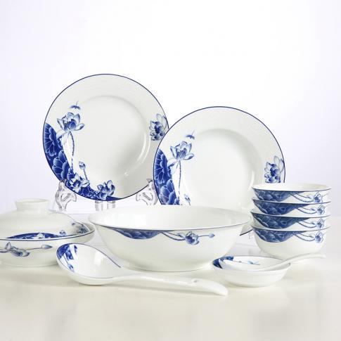 28頭荷塘清(qing)韻中(zhong)餐具(ju)