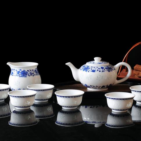 8頭玲珑小(xiǎo)花(huā)功夫茶具(ju)