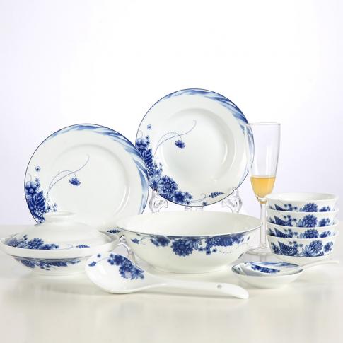 28頭月色清(qing)影中(zhong)餐具(ju)