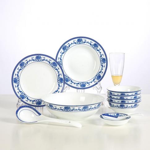 26頭釉中(zhong)清(qing)芙蓉中(zhong)餐具(ju)