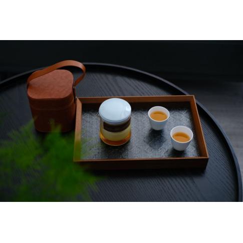 顔色釉旅行茶具(ju)-天青蘭