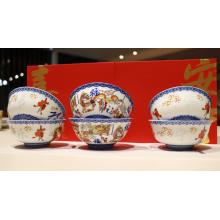 6頭釉中(zhong)春節(jie)申遺紀念碗式(shi)喜樂安(an)寧(ning)福運碗套組