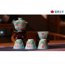 5頭手繪工(gong)筆(bǐ)琺琅彩蒂芙...