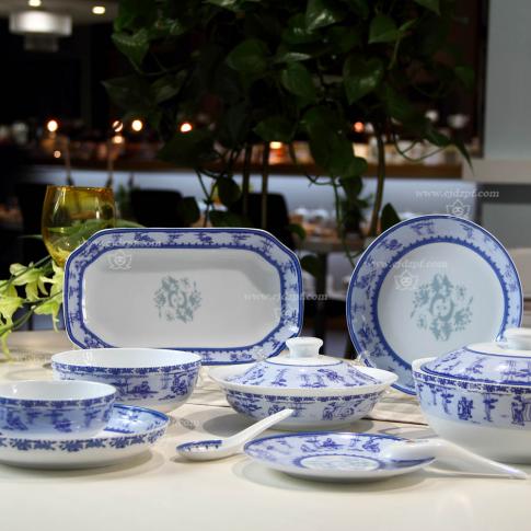 36頭竹林七賢中(zhong)餐具(ju)