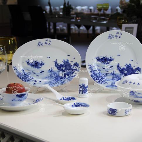 56頭釉中(zhong)江(jiang)南(nan)水鄉(xiāng)中(zhong)餐具(ju)