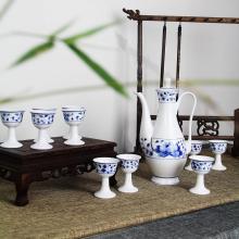 11頭手繪青花(huā)花(huā)滿園酒...