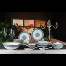 30頭釉上天池中(zhong)餐具(ju)