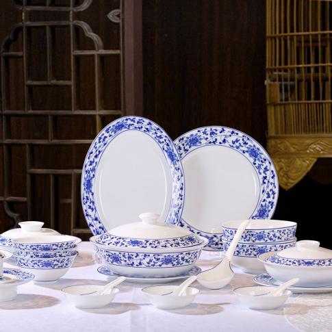 62頭古(gu)韻纏枝中(zhong)餐具(ju)